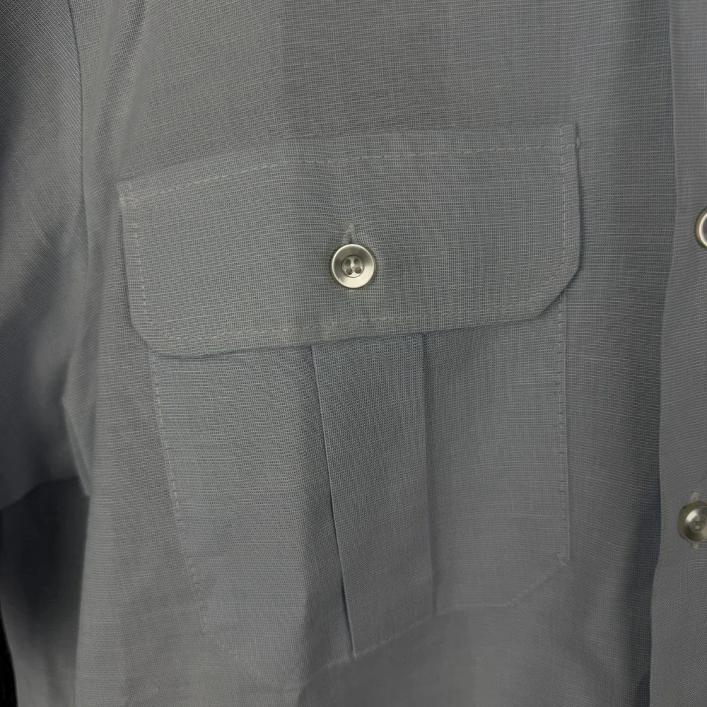 Martin Mfg Co USAF The New Tapered Shirt Epaulets Military Dress Shirt 16 Blue 8